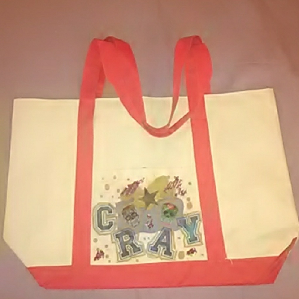 Large canvas tote bag